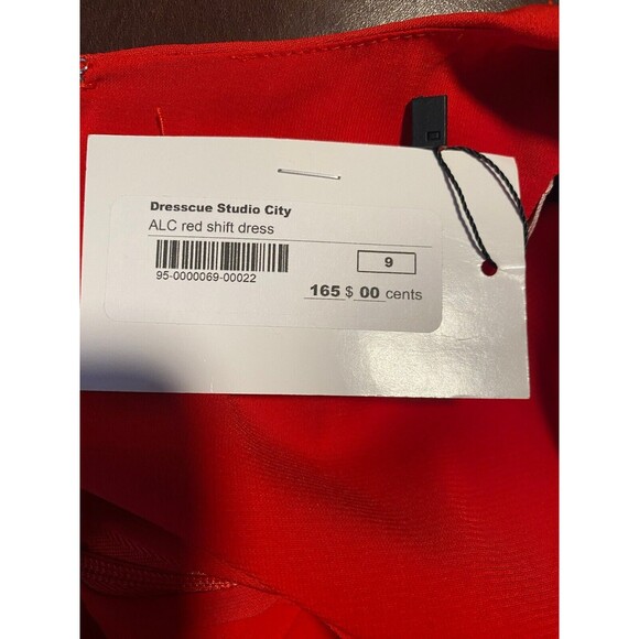 ALC Clarence Ruffled Front Red Dress Size 10 NWT - Picture 5 of 6